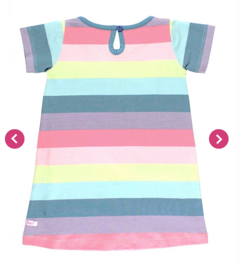 Delightful Rainbow Pocket Dress